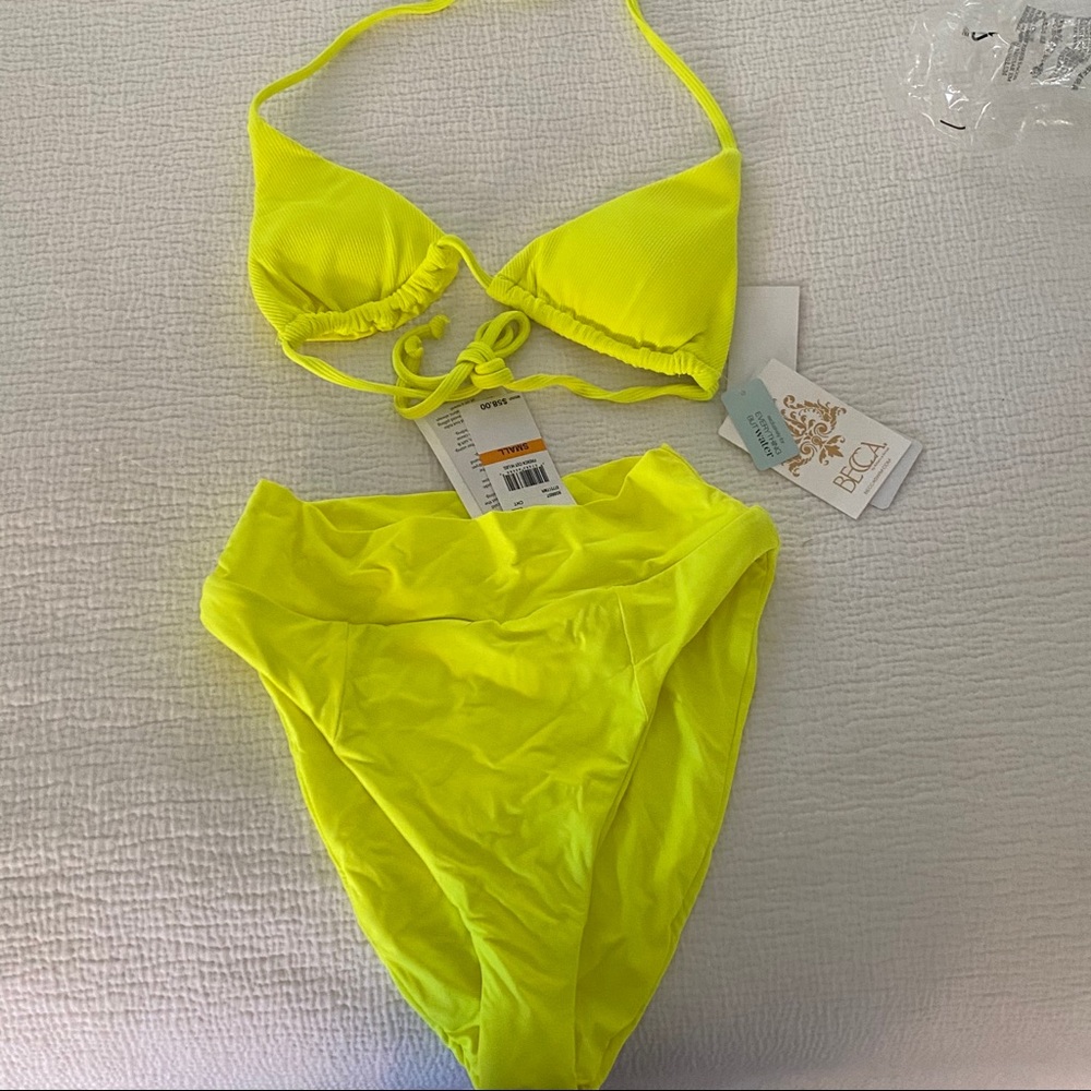 Yellow Triangle Bikini - Picture 3 of 4